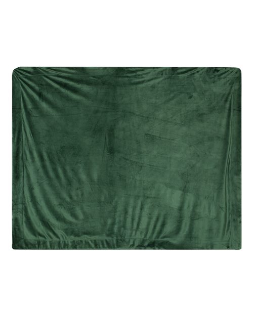 Load image into Gallery viewer, Alpine Fleece 8712 Micro Mink Sherpa Blanket - Forest
