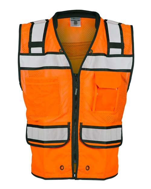 Load image into Gallery viewer, Kishigo S5004-5005 Unisex High-Performance Surveyors Vest - Orange
