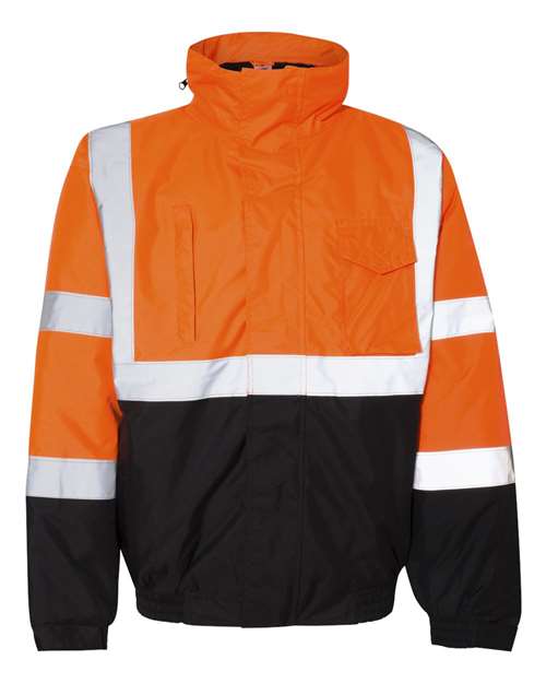 Kishigo JS121-122 Unisex Economy Bomber Jacket - Orange