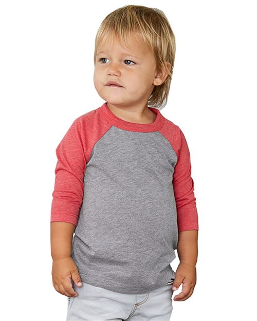 Load image into Gallery viewer, Toddler Three-Quarter Sleeve Baseball Tee
