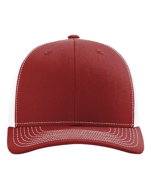Load image into Gallery viewer, Richardson 112 Snapback Trucker Cap - Cardinal/ White

