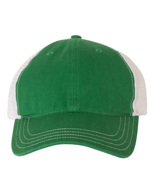 Load image into Gallery viewer, Richardson 111 Garment-Washed Trucker Cap - Kelly/ White
