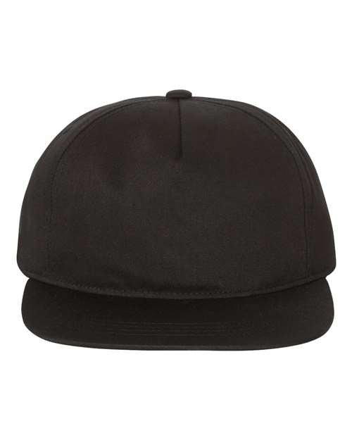 Load image into Gallery viewer, YP Classics 6502 Lightly-Structured Five-Panel Snapback Cap - Black
