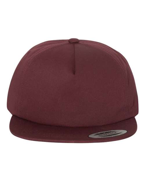 Load image into Gallery viewer, YP Classics 6502 Lightly-Structured Five-Panel Snapback Cap - Maroon
