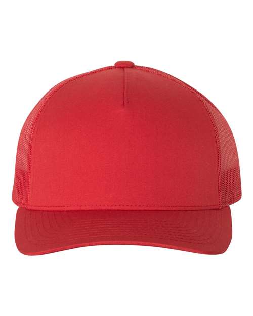 Load image into Gallery viewer, YP Classics 6506 Five-Panel Retro Trucker Cap - Red
