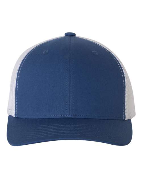 YP Classics 6606 Retro Trucker Cap - Royal/ White