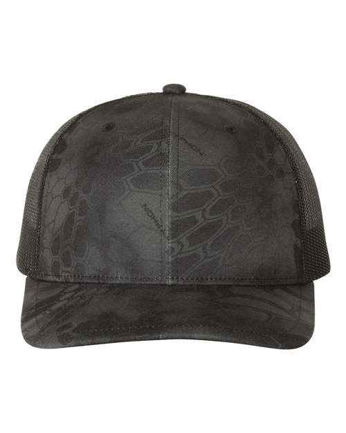 Richardson 112P Printed Trucker Cap - Kryptek Typhon/ Black