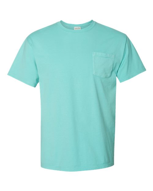 Load image into Gallery viewer, Unisex Garment-Dyed Pocket T-Shirt - Mint
