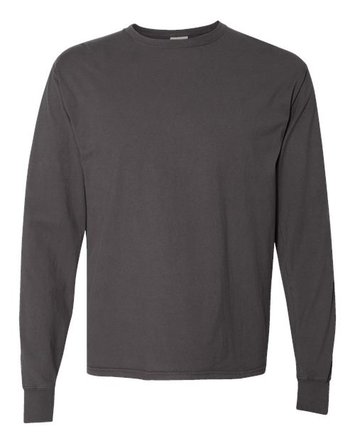 Load image into Gallery viewer, Unisex Garment-Dyed Long Sleeve T-Shirt - New Railroad Grey
