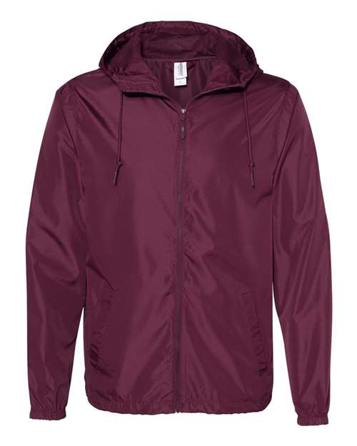 Load image into Gallery viewer, Independent Trading Co. EXP54LWZ Men's Lightweight Windbreaker Full-Zip Jacket - Maroon
