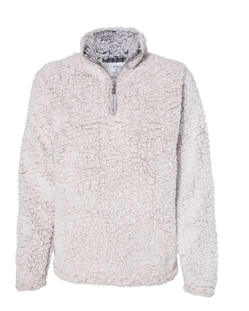 Load image into Gallery viewer, J. America 8451 Women’s Epic Sherpa Quarter-Zip Pullover - Oatmeal Heather
