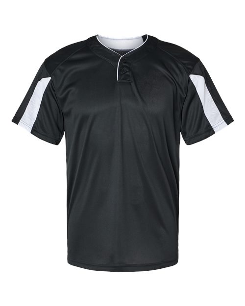 Alleson Athletic 7976 Men's Striker Placket - Black/ White