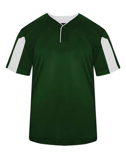 Load image into Gallery viewer, Alleson Athletic 7976 Men's Striker Placket - Forest/ White
