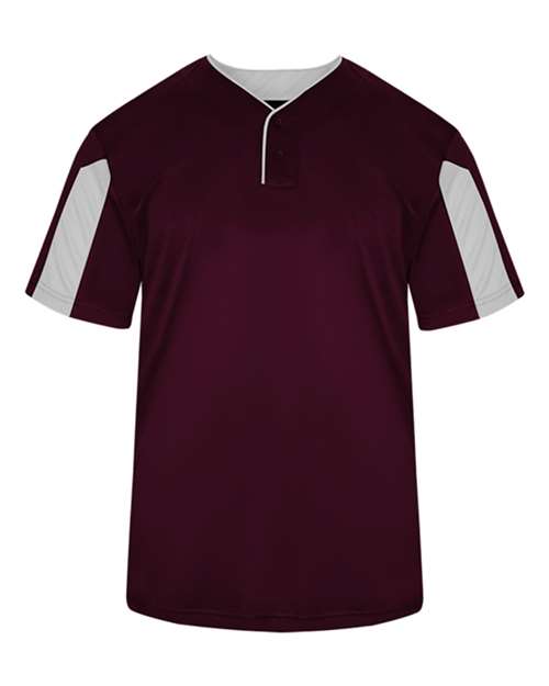 Load image into Gallery viewer, Alleson Athletic 7976 Men's Striker Placket - Maroon/ White
