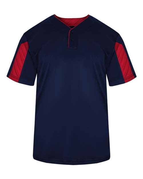 Alleson Athletic 7976 Men's Striker Placket - Navy/ Red