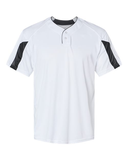 Load image into Gallery viewer, Alleson Athletic 7976 Men's Striker Placket - White/ Black
