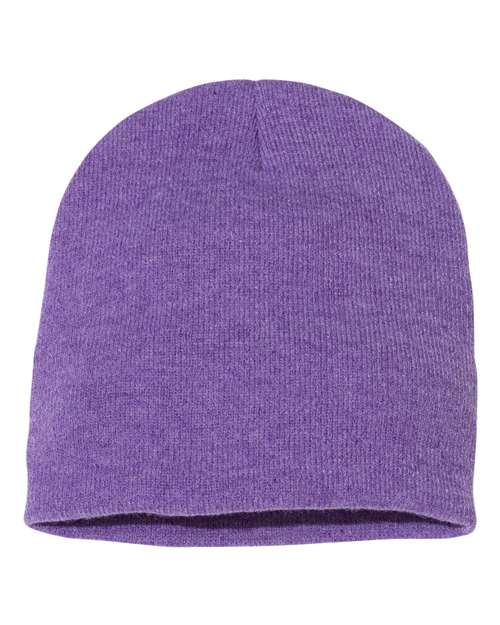 Sportsman SP08 8" Beanie - Heather Purple