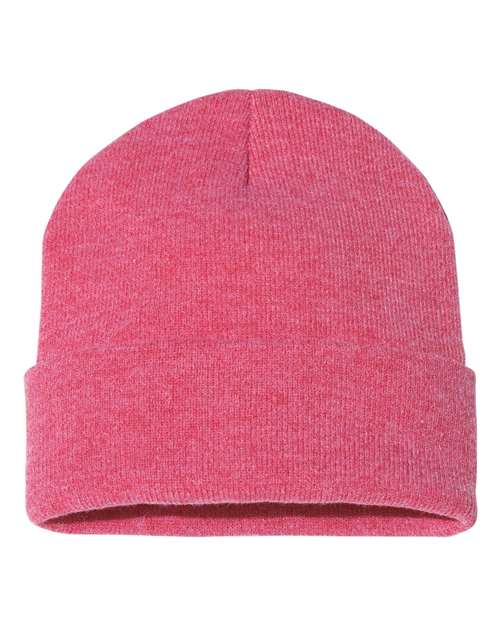 Load image into Gallery viewer, Sportsman SP12 12" Solid Cuffed Beanie - Heather Red
