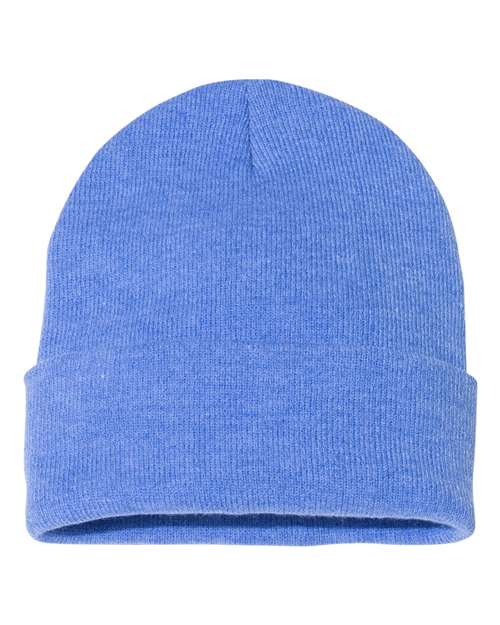 Load image into Gallery viewer, Sportsman SP12 12" Solid Cuffed Beanie - Heather Royal
