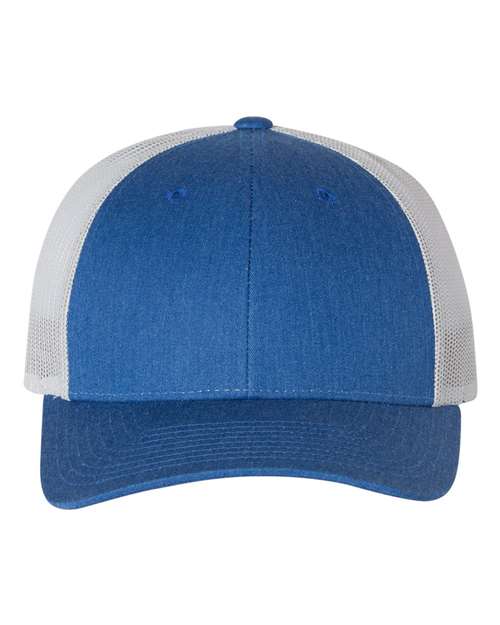 Richardson 115 Low Pro Trucker Cap - Heather Royal/ Light Grey
