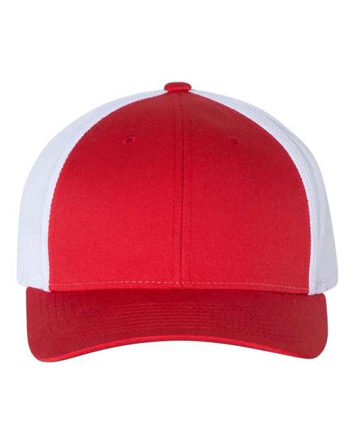 Load image into Gallery viewer, Richardson 115 Low Pro Trucker Cap - Red/ White
