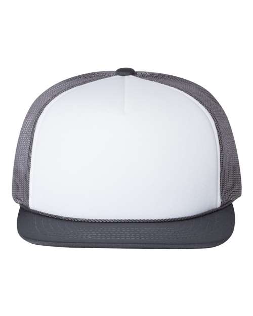 Load image into Gallery viewer, Richardson 113 Foamie Trucker Cap - White/ Charcoal
