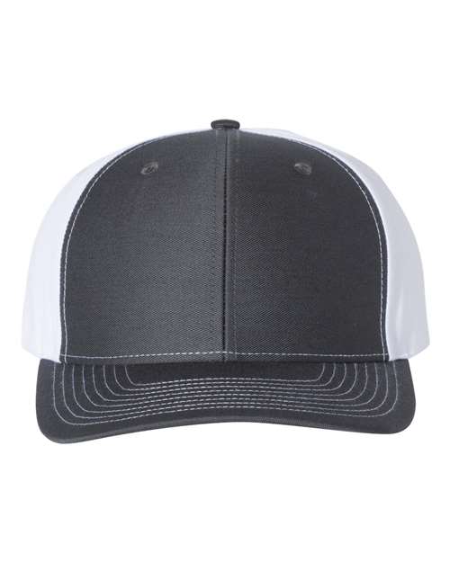 Richardson 312 Twill Back Trucker Cap - Charcoal/ White