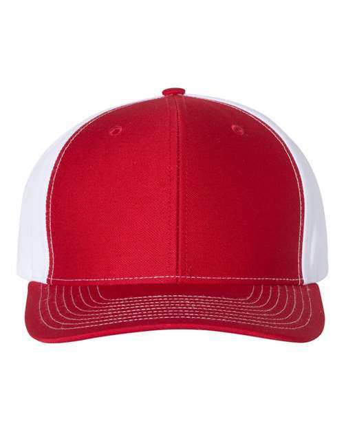 Richardson 312 Twill Back Trucker Cap - Red/ White