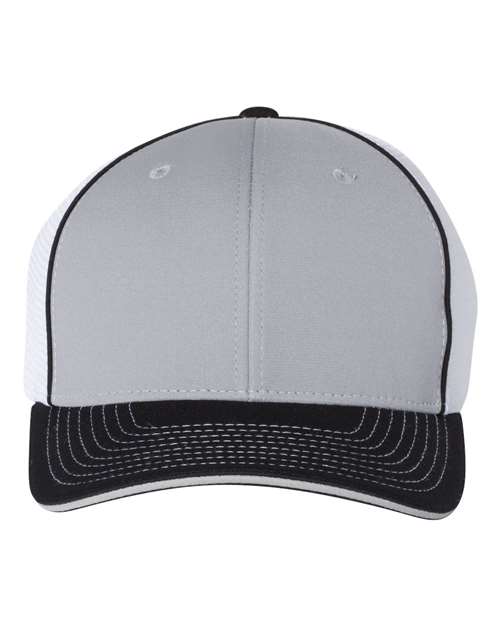 Load image into Gallery viewer, Richardson 172 Pulse Sportmesh R-Flex Cap - Grey/ White/ Black Tri
