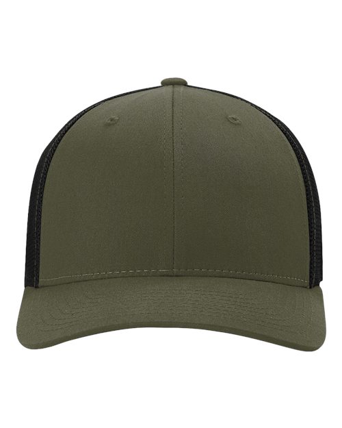 Load image into Gallery viewer, Richardson 110 R-Flex Trucker Cap - Loden/ Black
