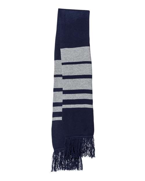 Sportsman SP07 Soccer Scarf - Navy/ Heather Grey