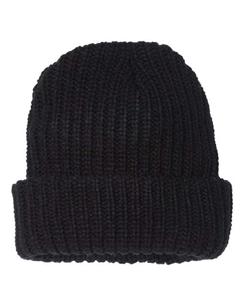 Load image into Gallery viewer, Sportsman SP90 12" Chunky Cuffed Beanie - Black
