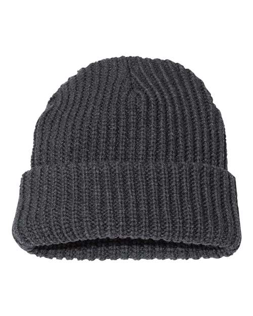 Load image into Gallery viewer, Sportsman SP90 12" Chunky Cuffed Beanie - Charcoal
