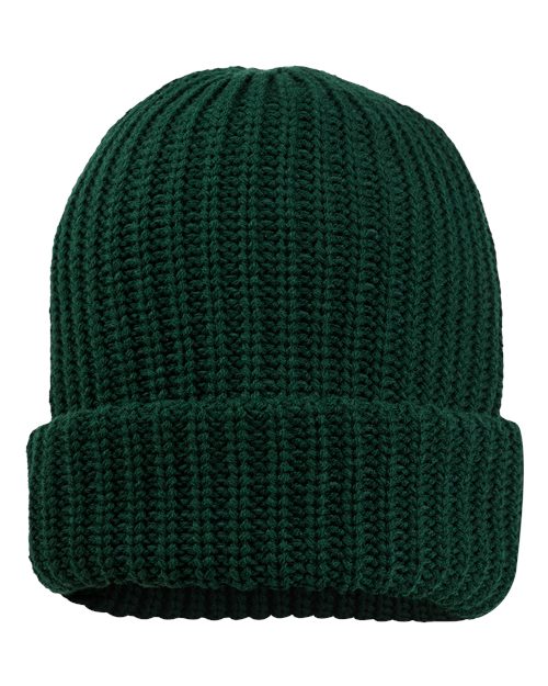 Sportsman SP90 12" Chunky Cuffed Beanie - Forest Green