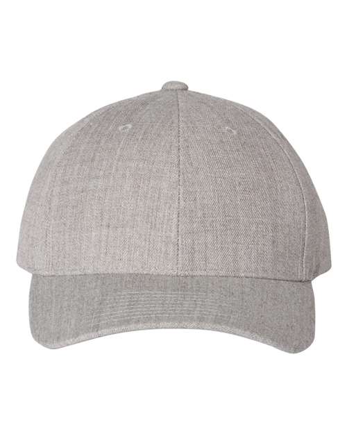 Load image into Gallery viewer, YP Classics 6789M Premium Curved Bill Snapback Cap - Heather Grey
