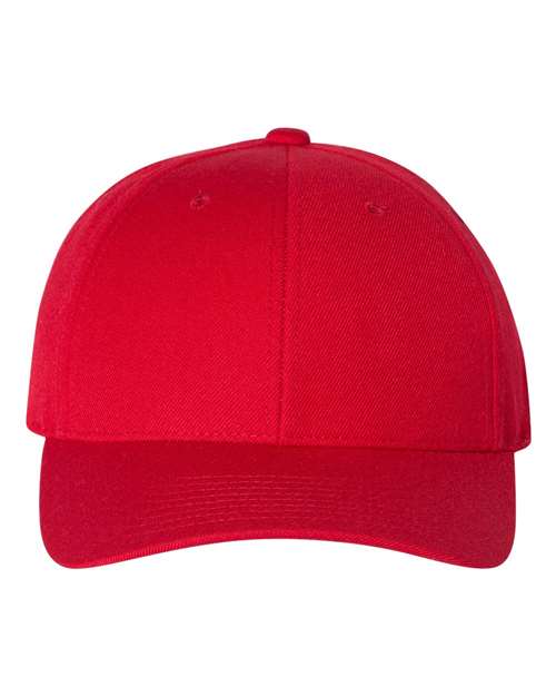 YP Classics 6789M Premium Curved Bill Snapback Cap - Red