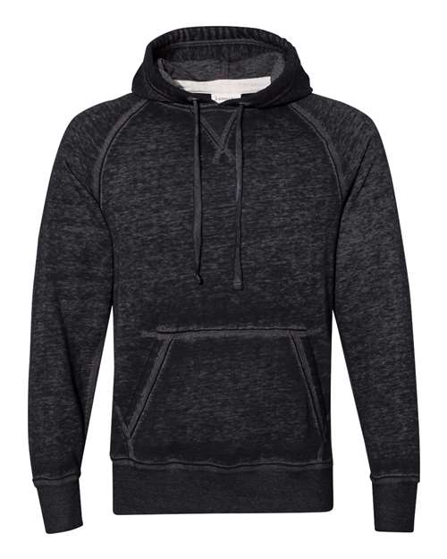 J. America 8915 Men's Vintage Zen Fleece Hooded Sweatshirt - Twisted Black