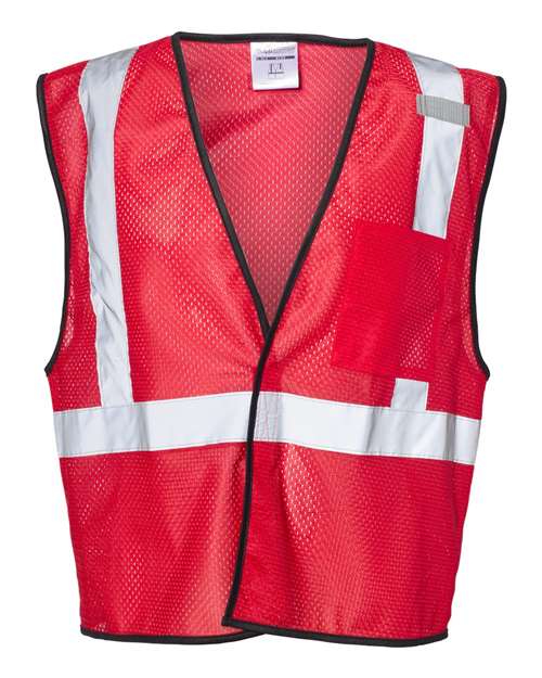 Load image into Gallery viewer, Kishigo B120-131 Unisex EV Series® Enhanced Visibility Non-ANSI Vest - Red - B122
