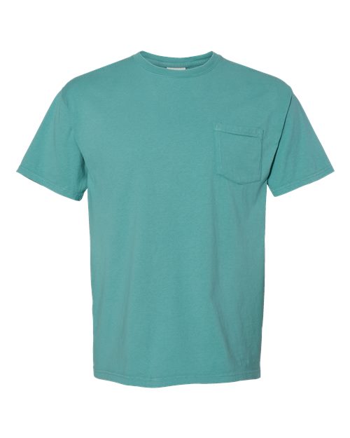 Load image into Gallery viewer, Unisex Garment-Dyed Pocket T-Shirt - Spanish Moss

