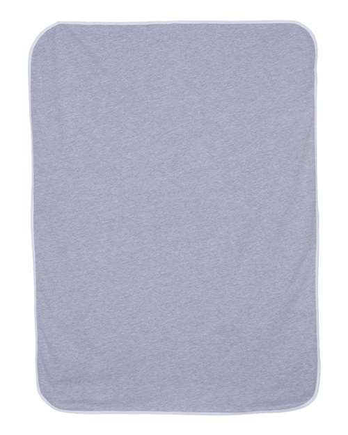 Rabbit Skins 1110 Premium Jersey Infant Blanket - Heather/ White