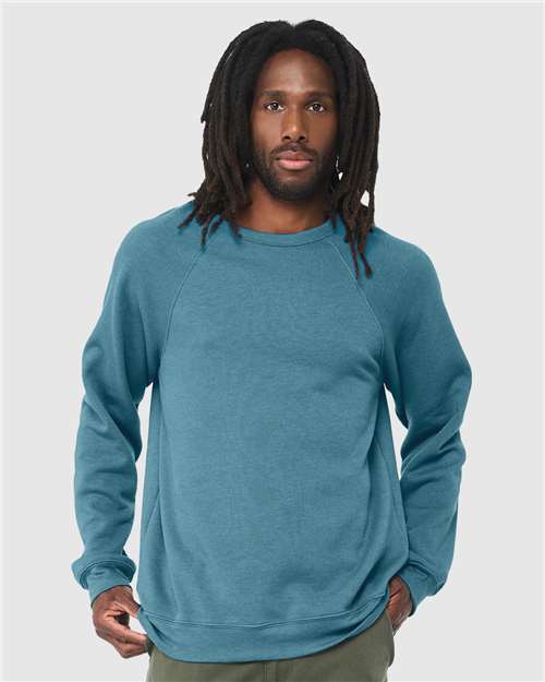 Unisex Sponge Fleece Raglan Crewneck Sweatshirt