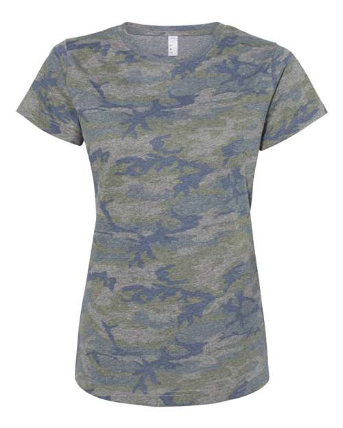 Load image into Gallery viewer, LAT 3516 Women's Fine Jersey Tee - Vintage Camo
