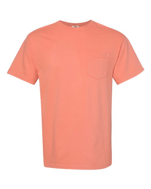 Load image into Gallery viewer, Unisex Garment-Dyed Heavyweight Pocket T-Shirt - Terracotta
