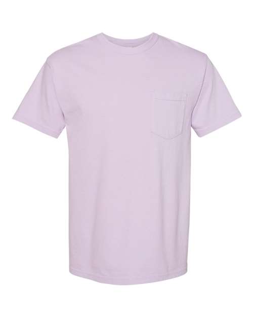 Unisex Garment-Dyed Heavyweight Pocket T-Shirt - Orchid