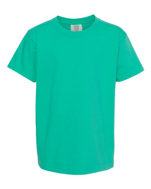 Load image into Gallery viewer, Youth Garment-Dyed Heavyweight T-Shirt - Island Green
