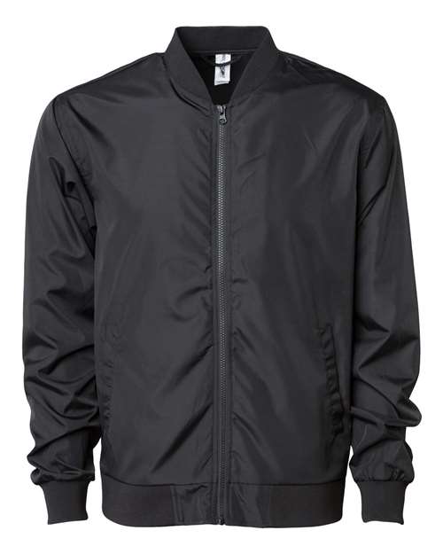 Load image into Gallery viewer, Independent Trading Co. EXP52BMR Unisex Lightweight Bomber Jacket - Black
