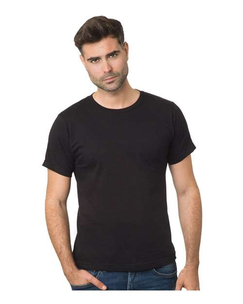 Load image into Gallery viewer, Unisex Fine Jersey T-Shirt - Black

