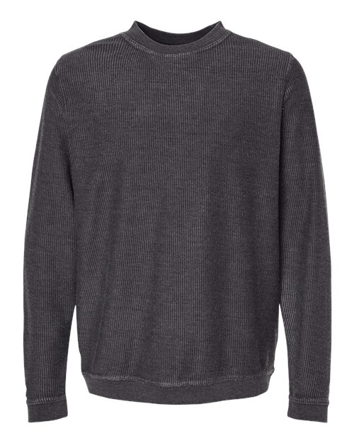Load image into Gallery viewer, Boxercraft D02 Unisex Corded Crewneck Sweatshirt - Black
