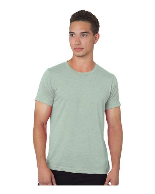 Load image into Gallery viewer, Unisex 50/50 Fine Jersey T-Shirt - Heather Sage
