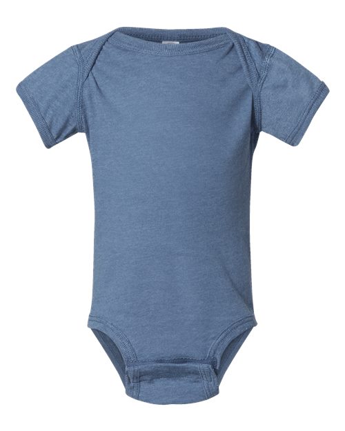 Infant Fine Jersey Bodysuit - Vintage Indigo